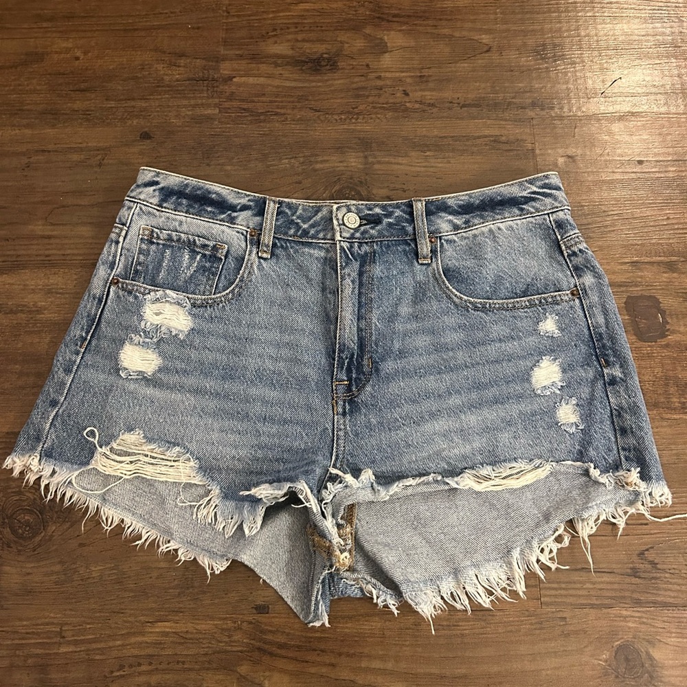 PacSun Blue Distressed Jean Shorts